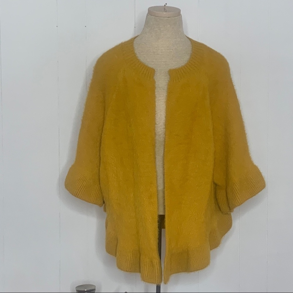 Anthropologie Mustard Yellow Cardigan